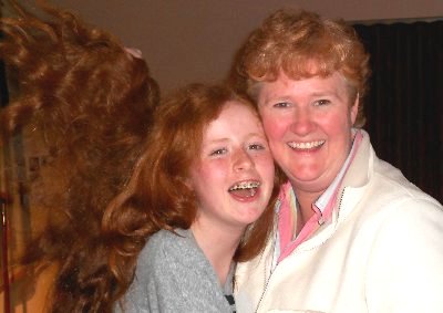 Redheads Bailee and Wendy Doman in Auburn, Washington.