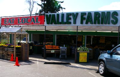 Fresh local produce in Puyallup, Washington.