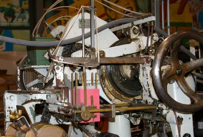 The wet labeling machine at Orca Beverage in Mukilteo, Washington.
