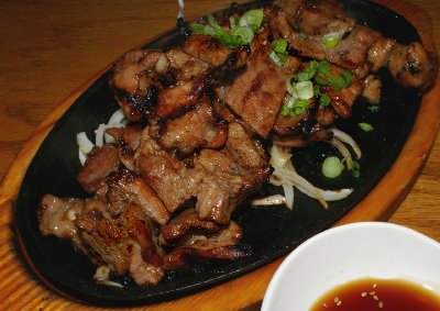 Pork ribs at The Honey Pig Korean BBQ Tacoma, Washington.