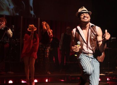 Jesse Smith performing You Can Leave Your Hat On at the Harlequin Theatre in Olympia, Washington.