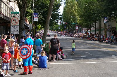 The Lakefair Festival Parade in Olympia, Washington.