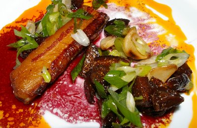 The cured pork belly from the Acqua Via Restaurant in Olympia, Washington.